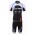 2013 Cube Wielerkleding Set Wielershirts Korte Mouw+Fietsbroekje Wit Zwart