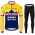 Jumbo Visma SLovenia Pro Team 2021 Fietskleding Set Wielershirts Lange Mouw+Lange Wielrenbroek UH0OJs