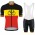 Belgium Pro 2021 Team Fietskleding Fietsshirt Korte Mouw+Korte Fietsbroeken J7HEHH