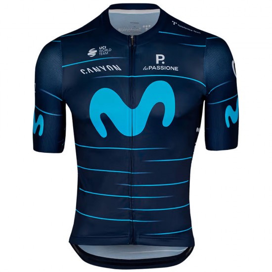 Fietskleding Profteams 2022 Movistar Wielerkleding Fietsshirt Korte Mouw YDNDc