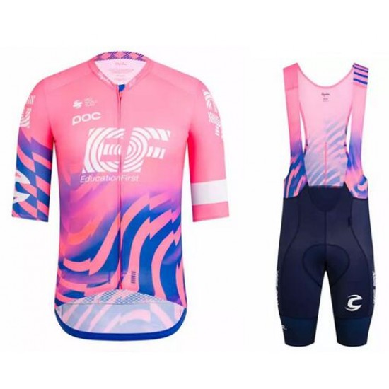 Wielerkleding Profteams 2020 EF Education First Fietskleding Set Fietsshirt Met Korte Mouwen+Koersbroek Korte