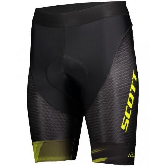 Wielerkleding Profteams 2020 SCOTT RC Pro+++ Fietsbroek Kortezwart/Giallo