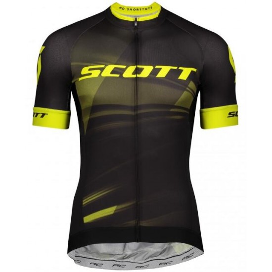 Wielerkleding Profteams 2020 SCOTT RC Pro Wielershirt Met Korte Mouwen Zwart Wielerkleding Profteams 2020 SCOTT RC Pro Wielershirt Met Korte Mouwen Zwart