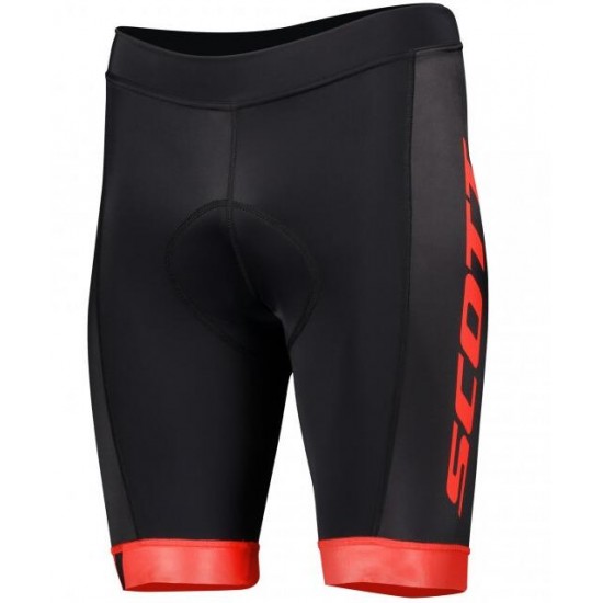 Wielerkleding Profteams 2020 SCOTT RC TEAM++ Fietsbroek Kortezwart/Rood