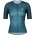 Wielerkleding Profteams 2020 Dames SCOTT RC Premium Climber Wielershirt Met Korte Mouwen Blauw