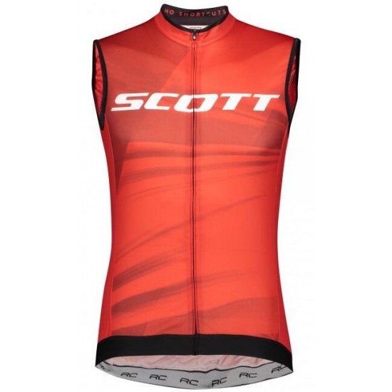 Wielerkleding Profteams 2020 SCOTT RC Pro Maglia Senza Maniche Rood