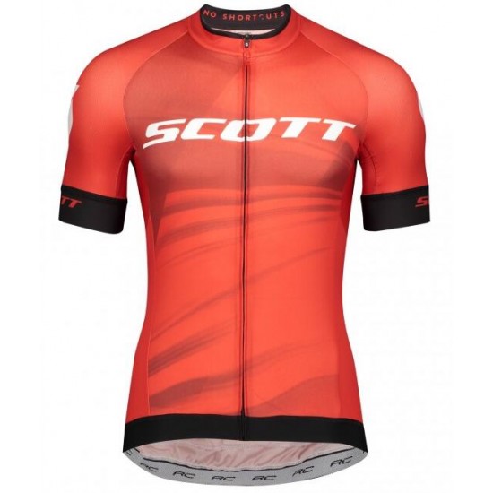 Wielerkleding Profteams 2020 SCOTT RC Pro Wielershirt Met Korte Mouwen Rood