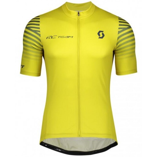 Wielerkleding Profteams 2020 SCOTT RC TEAM 10 Wielershirt Met Korte Mouwen Giallo