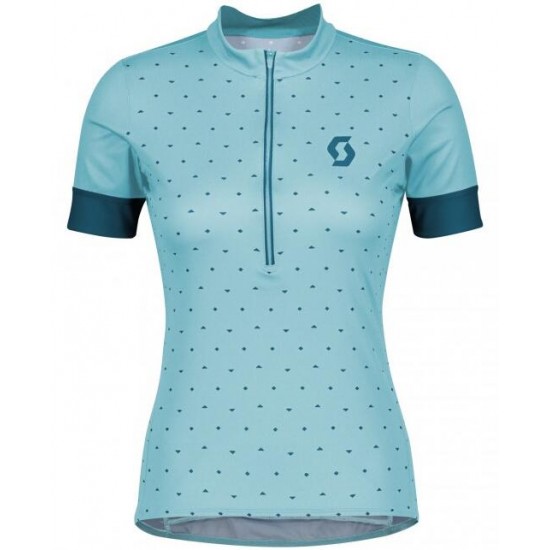 Wielerkleding Profteams 2020 Dames SCOTT Endurance 20 Wielershirt Met Korte Mouwen Blauw