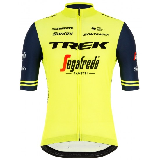 Wielerkleding Profteams 2020 TREK-SEGAFREDO Training Edition Wielershirt Met Korte Mouwen Langer Reißverschluss