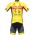 Wielerkleding Profteams 2020 WALLONIE-BRUXELLES Fietskleding Set Wielershirt Korte Mouwen+Fietsbroek Korte Geel