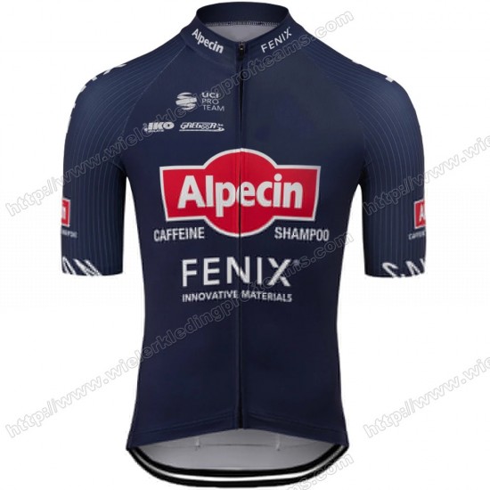 Alpecin Fenix 2020 Bleu Fietsshirts Korte Mouws RBMNB