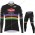 2021 Alpecin Fenix World Champion Zwart Fietskleding Set Wielershirts Lange Mouw+Lange Wielrenbroek Bib TQRBU