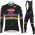 2021 Alpecin Fenix World Champion Zwart Fietskleding Set Wielershirts Lange Mouw+Lange Wielrenbroek Bib YUFIL