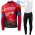 Winter Fleece Bahrain Victorious Pro Team 2021 Fietskleding Set Wielershirts Lange Mouw+Lange Wielrenbroek Bib LTWFV
