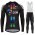 DSM Team Sunweb 2021 Fietskleding Set Wielershirts Lange Mouw+Lange Wielrenbroek Bib 08 LWLDF