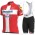 Deceuninck Quick Step Danish Pro 2021 Team Fietskleding Set Fietsshirt Met Korte Mouwen+Korte Koersbroek Bib YBBKF