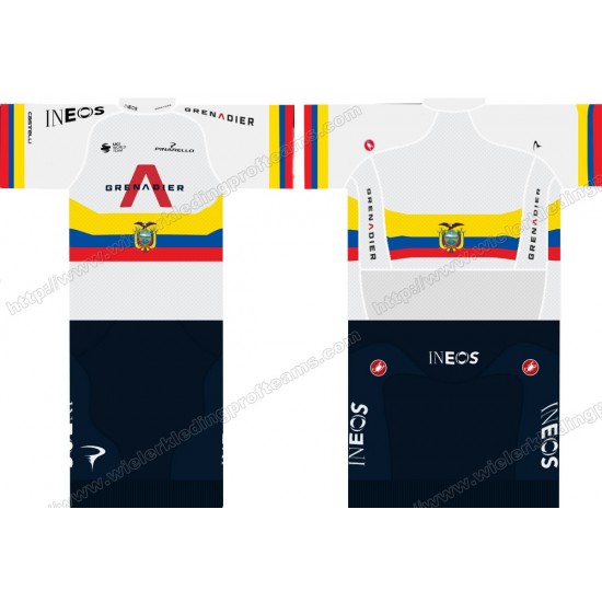 Team INEOS Grenadier 2020 UCI World Champion Wielerkleding Set Wielershirts Korte+ Wielrenbroek JVFZQ