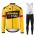 Jumbo Visma 2020 Pro Team Fietskleding Set Wielershirts Lange Mouw+Lange Wielrenbroek Bib CCEMZ