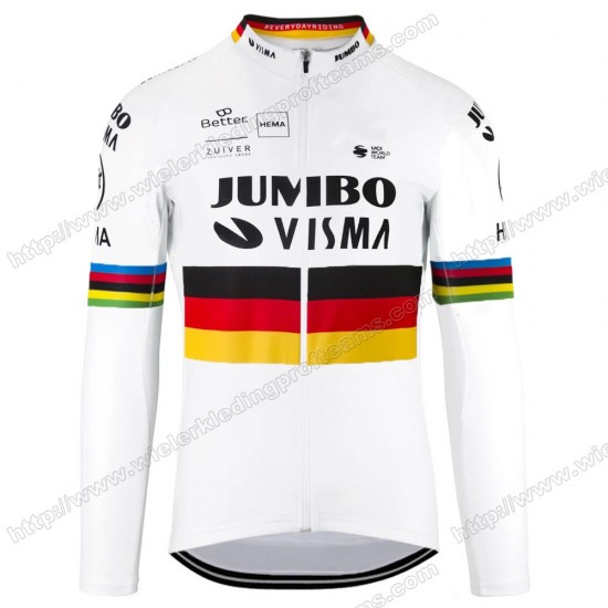 Jumbo Visma 2020 Germany Wielershirts Lange Mouw TOVSW