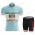 Set La Mitica Fausto Coppi 2021 Fietskleding Set Fietsshirt Met Korte Mouwen+Korte Koersbroek Bib RQUUU