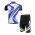 Giant 2014 Wielerkleding Set Set Wielershirts Korte Mouw+Fietsbroek Blauw Wit