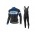 2016-2017 Giant Fietskleding Wielershirt Lange Mouw+Fietsbroek Lange Bib Zwart Blauw