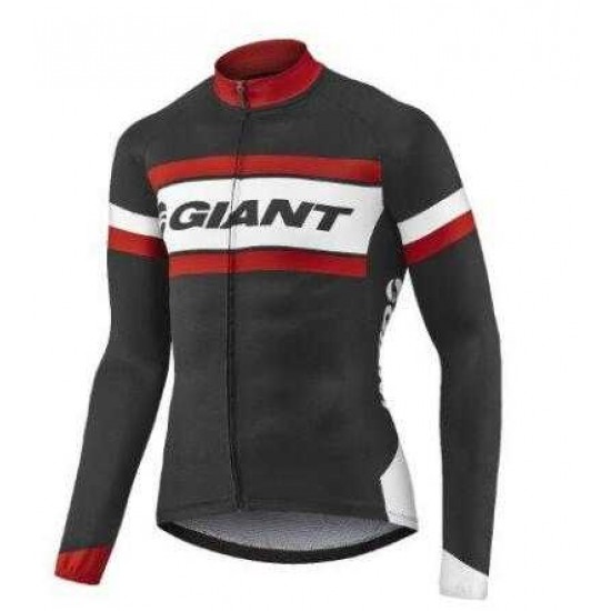 2016-2017 Giant Wielershirt Lange Mouwen Rood