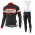 2016-2017 Giant Fietskleding Wielershirt Lange Mouwen+Lange Fietsbroek Bib Rood