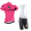 2016 Tour De Italia Fietskleding Set Fietsshirt Met Korte Mouwen+Korte Koersbroek Roze