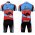 JAYCO Pro Team Wielerkleding Set Wielershirts Korte+Korte Fietsbroeken Blauw Rood