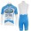 2016 KTM-Delko Marseille Provence Wielerkleding Set Wielershirt Korte Mouwen Blauw+Fietsbroek Korte