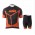 2015 KTM Pro Team Zwart Orange Fietskleding Wielershirt Korte Mouwen+Fietsbroek Korte