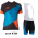 2016 KTM Fietskleding Set Fietsshirt Met Korte Mouwen+Korte Koersbroek Zwart Blauw