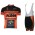 2015 KTM Pro Team Fietskleding Set Fietsshirt Met Korte Mouwen+Korte Koersbroek Zwart Orange