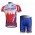 Katusha Russia Fietskleding Wielershirts Korte+Korte Fietsbroeken Wit Rood