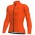 Ale Solid Color Block-Oranje Wielershirt Lange Mouw