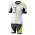 2016 Look Fietskleding Set Fietsshirt Met Korte Mouwen+Korte Koersbroek Wit Geel