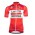 2017 Lotto Wielershirt Met Korte Mouwen Rood
