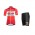 2017 Lotto Fietskleding Wielershirt Korte Mouw+Korte Fietsbroeken Rood