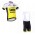 2016 LOTTO JUMBO Fietskleding Set Fietsshirt Met Korte Mouwen+Korte Koersbroek Geel