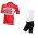 2016 LOTTO SOUDAL Fietskleding Set Fietsshirt Korte Mouwen+Fietsbroek Bib Korte Rood-2