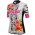 Alka Advanced Flower Dames Wit Wielershirt Korte Mouw