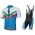 Bianchi Milano Tiera Blue White Fietskleding Set Wielershirt Korte Mouwen+Korte Fietsbroeken Bib