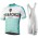 Bianchi Milano Attone White Fietskleding Set Wielershirt Korte Mouwen+Korte Fietsbroeken Bib