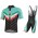 Bianchi Milano Tiera Blue Black Fietskleding Set Wielershirt Korte Mouwen+Korte Fietsbroeken Bib