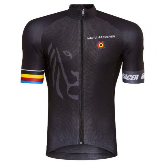 Bioracer Van Vlaanderen Zwart 2018 Wielershirt Korte Mouw