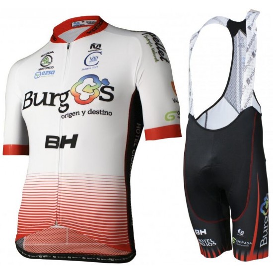 Burgos BH Pro Team 2018 Fietskleding Set Wielershirt Korte Mouw+Korte Fietsbroeken Bib