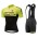 2018 Cervelo 3T Geel Fietskleding Set Wielershirt Korte Mouw+Korte Fietsbroeken Bib