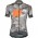 Cipollini Prestige Camo Grijs Oranje Wielershirt Korte Mouw